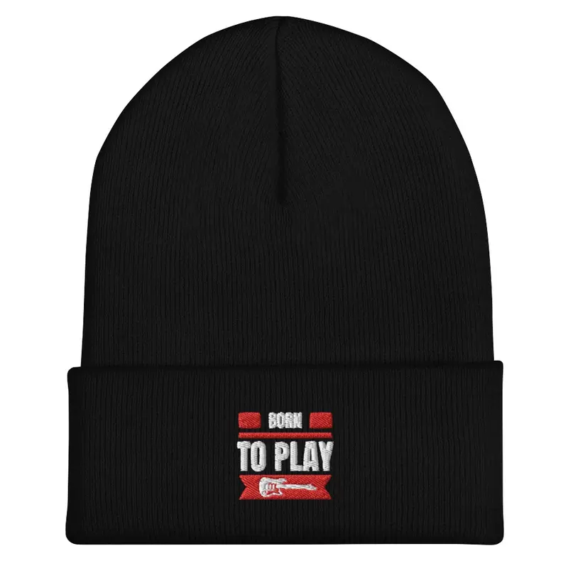 Born To Play Guitar Beanie